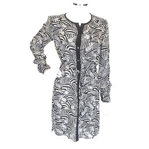 Trina Turk ZEBRA PRINT silk Blouse Dress